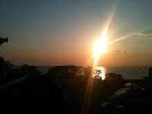 ◆夕日と♪