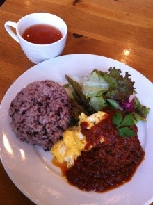 自由が丘ランチ☆ガーデンの煮込みハンバーグ