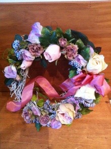 春のリース♪お花のレッスン